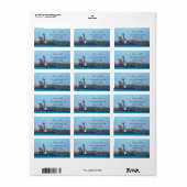 Retouradreslabel van de vuurtoren van Bandon Orego Etiket (Full Sheet)