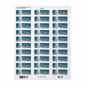 Retouradreslabel van Lighthouse Etiket (Full Sheet)