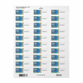 Retouradreslabel Vlinder Etiket (Full Sheet)