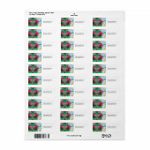 Retouradreslabel Vlinder Etiket (Full Sheet)