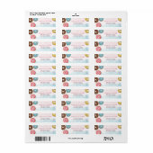 Retouradreslabel voor 2e verjaardag etiket (Full Sheet)