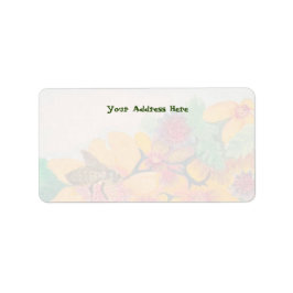 Retouradreslabel voor bijenhuwelijk etiket