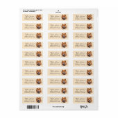 Retouradreslabel voor Chow Chow-hond Etiket (Full Sheet)