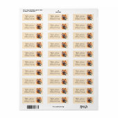 Retouradreslabel voor Chow Chow-hond Etiket (Full Sheet)
