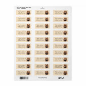 Retouradreslabel voor Chow Chow-hond Etiket (Full Sheet)