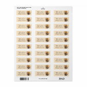 Retouradreslabel voor Chow Chow-hond Etiket (Full Sheet)