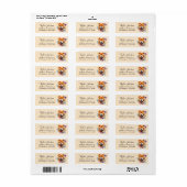 Retouradreslabel voor Chow Chow-hond Etiket (Full Sheet)