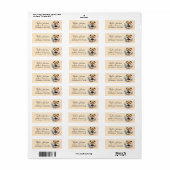 Retouradreslabel voor Chow Chow-hond Etiket (Full Sheet)