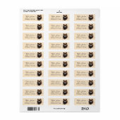Retouradreslabel voor Chow Chow-hond Etiket (Full Sheet)