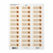 Retouradreslabel voor Chow Chow-hond Etiket (Full Sheet)