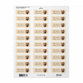 Retouradreslabel voor Chow Chow-hond Etiket (Full Sheet)