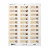 Retouradreslabel voor Chow Chow-hond Etiket (Full Sheet)