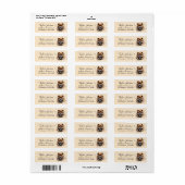 Retouradreslabel voor Chow Chow-hond Etiket (Full Sheet)