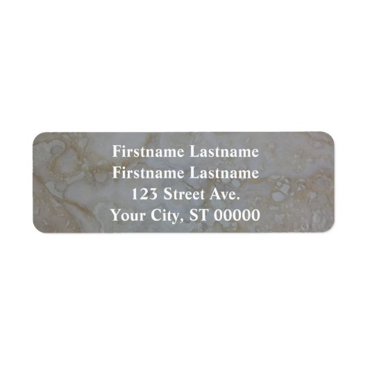 Retouradreslabel voor een paar met twee namen etiket (Voorkant)