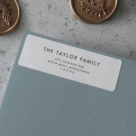 Retouradreslabel voor grafische feestdag Kaart Etiket