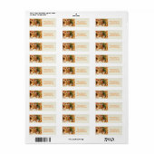 Retouradreslabel voor peperkoekhuis etiket (Full Sheet)