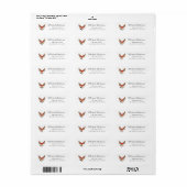 Retouradreslabel voor rendier-babyshower etiket (Full Sheet)