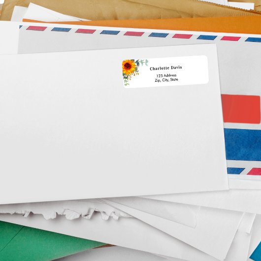 Retouradreslabel voor zonnebloempitten etiket