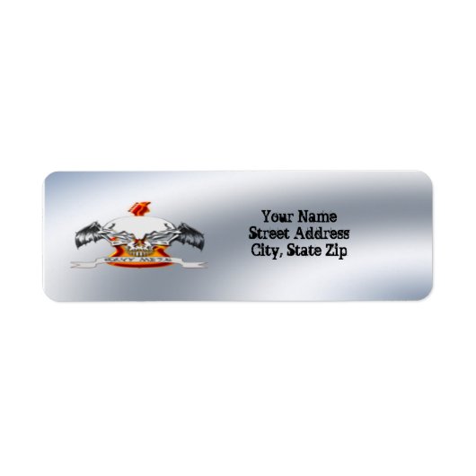 Retouradreslabel voor zware metalen etiket (Voorkant)