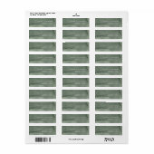 Retouradreslabel Waterverf Bruiloft. Etiket (Full Sheet)