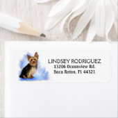 Retouradreslabel - Yorkie Yorkshire Terrier Etiket (Insitu)