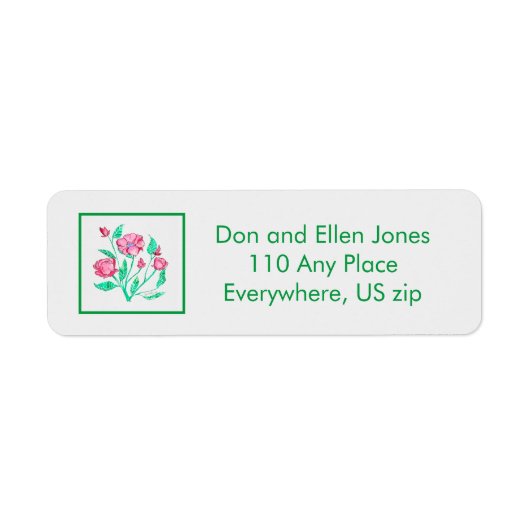 Retouradreslabel Zoete kopen Etiket (Voorkant)