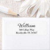 Retouradreslabels, aangepaste adressticker, etiket (Insitu)