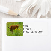 Retouradreslabels - Bison Calf Yellowstone Etiket (Insitu)