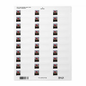 retouradreslabels Cardina; Etiket (Full Sheet)