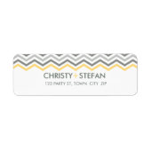 RETOURADRESLABELS :: chevron1 1 Etiket (Voorkant)