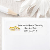 Retouradreslabels Clipart trouwringen Etiket (Insitu)