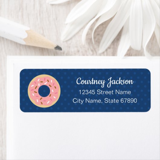 Retouradreslabels donut etiket (Insitu)