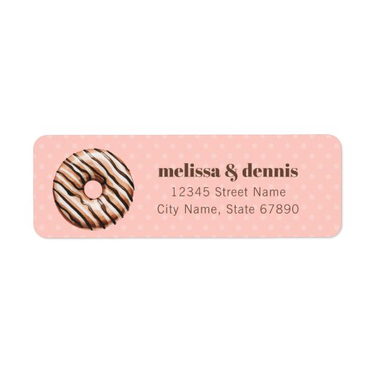 Retouradreslabels donut etiket (Voorkant)