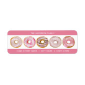 Retouradreslabels donut etiket (Voorkant)