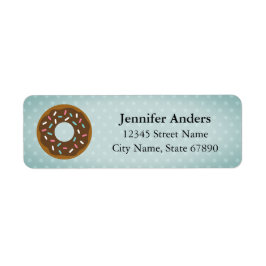 Retouradreslabels donut etiket