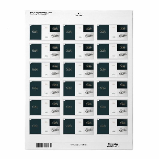 retouradreslabels etiket (Full Sheet)