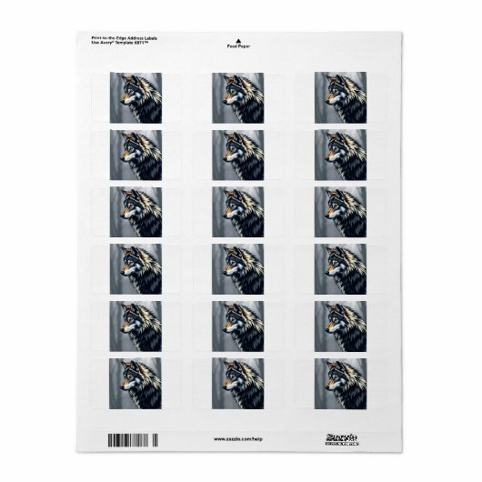 Retouradreslabels etiket (Full Sheet)
