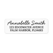 Retouradreslabels/gepersonaliseerd retouradres etiket (Voorkant)