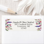 Retouradreslabels - Land Wildflower Etiket (Insitu)