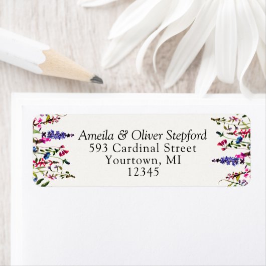 Retouradreslabels - Land Wildflower Etiket (Insitu)