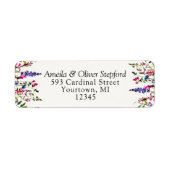 Retouradreslabels - Land Wildflower Etiket (Voorkant)