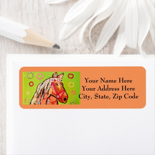Retouradreslabels met Bright Horse Etiket (Insitu)