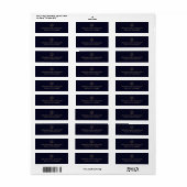 Retouradreslabels met Justice Scale Logo Etiket (Full Sheet)