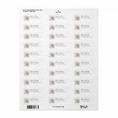 Retouradreslabels met Maltezer hond Etiket (Full Sheet)