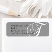 Retouradreslabels Monogram T Grijs Etiket (Insitu)