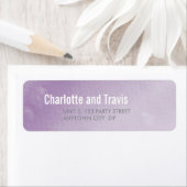 RETOURADRESLABELS : ombre waterverf paarse Etiket (Insitu)