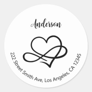 Retouradreslabels Ronde Sticker