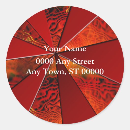 Retouradreslabels Ronde Sticker (Voorkant)