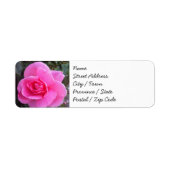 Retouradreslabels - Roze Rose Etiket (Voorkant)
