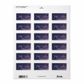 Retouradreslabels Space Universe Cosmos Etiket (Full Sheet)